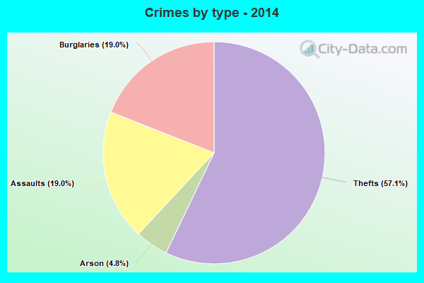 Crimes by type - 2014