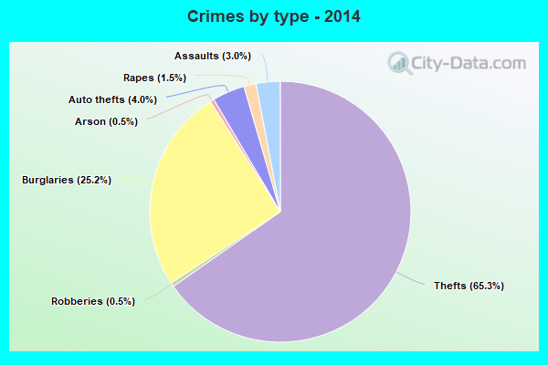 Crimes by type - 2014