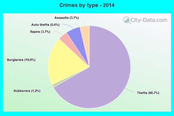 Crimes by type - 2014