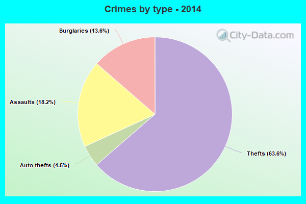 Crimes by type - 2014