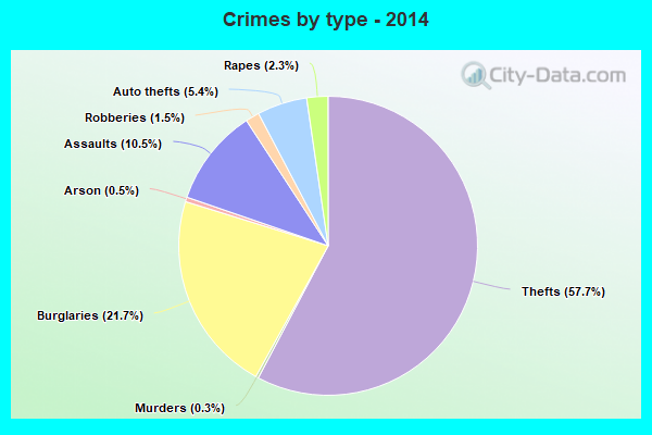 Crimes by type - 2014