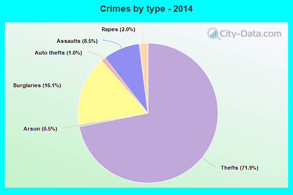 Crimes by type - 2014