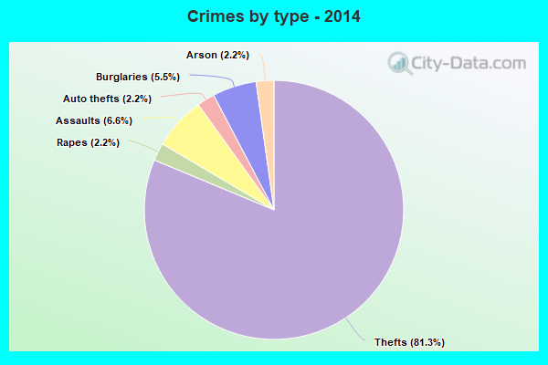 Crimes by type - 2014