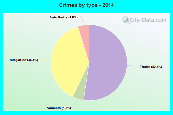 Crimes by type - 2014