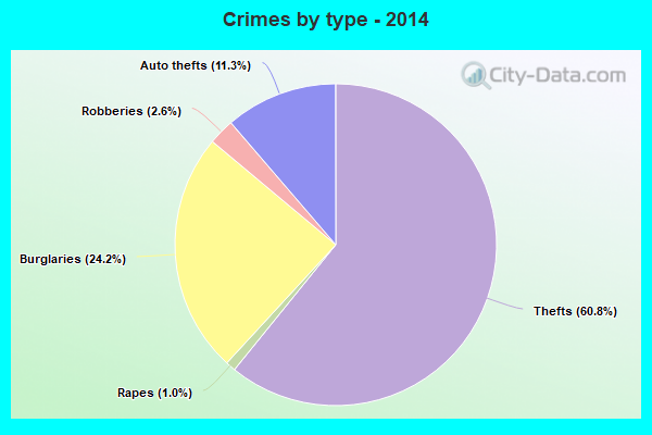 Crimes by type - 2014