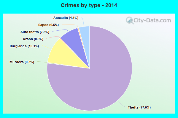 Crimes by type - 2014