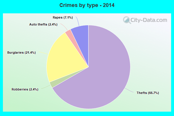 Crimes by type - 2014