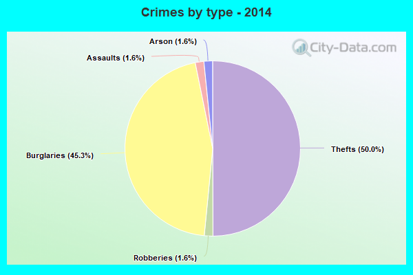 Crimes by type - 2014