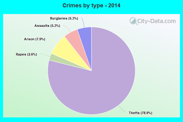 Crimes by type - 2014