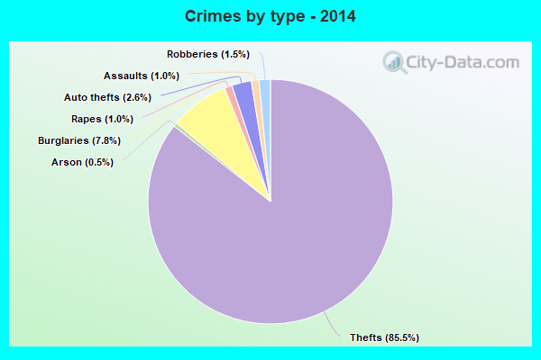 Crimes by type - 2014