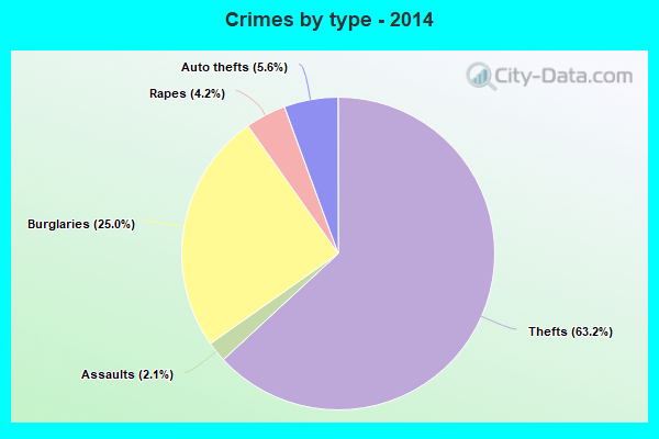 Crimes by type - 2014