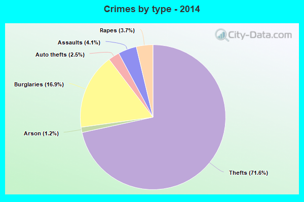 Crimes by type - 2014