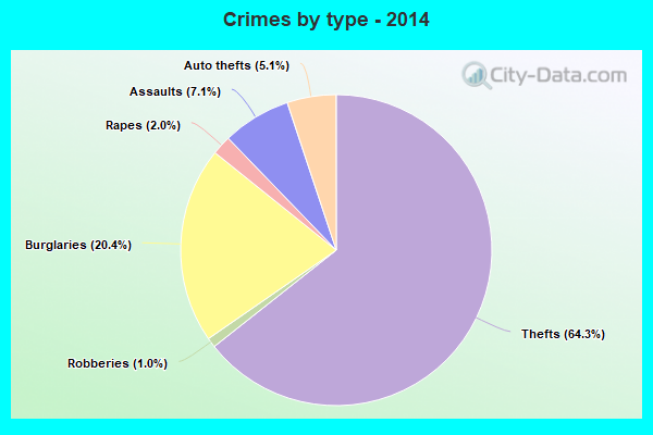 Crimes by type - 2014