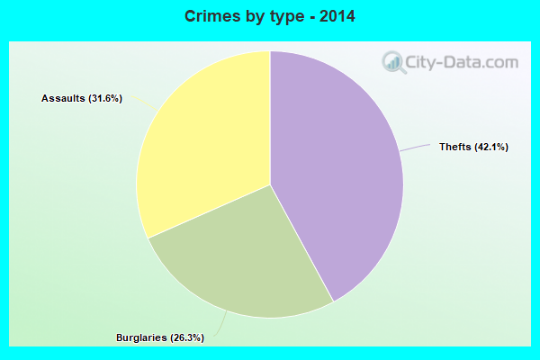 Crimes by type - 2014