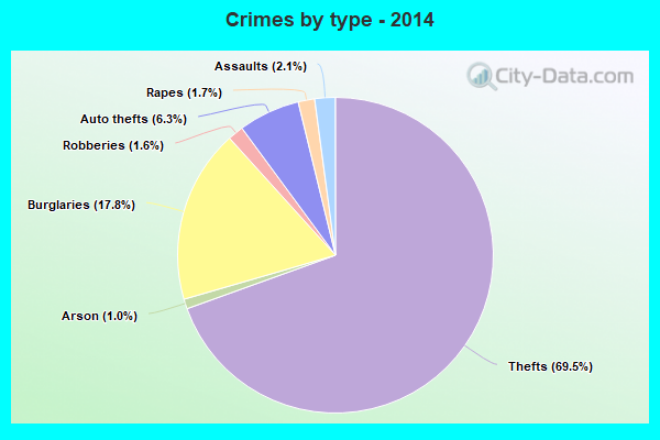 Crimes by type - 2014