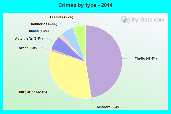 Crimes by type - 2014