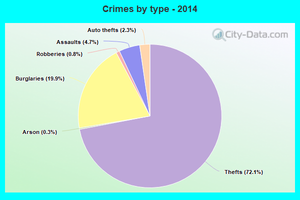 Crimes by type - 2014