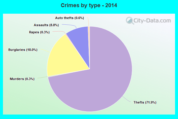 Crimes by type - 2014