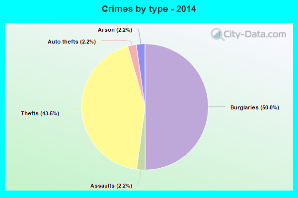 Crimes by type - 2014