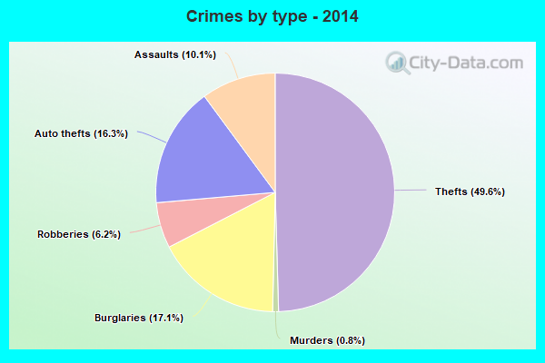 Crimes by type - 2014