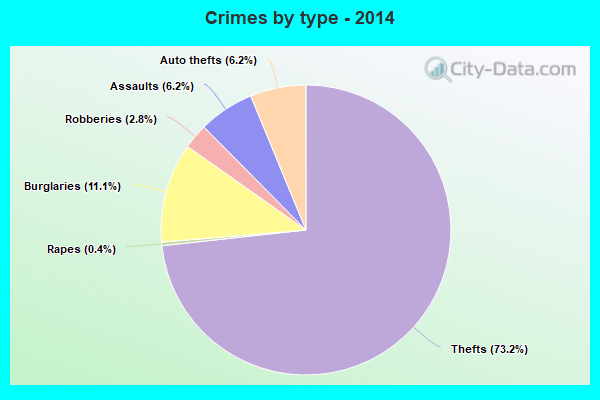 Crimes by type - 2014