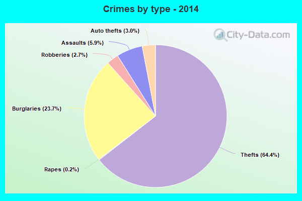 Crimes by type - 2014