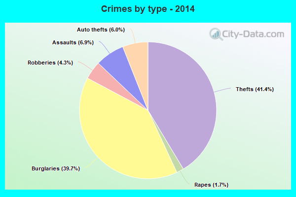 Crimes by type - 2014