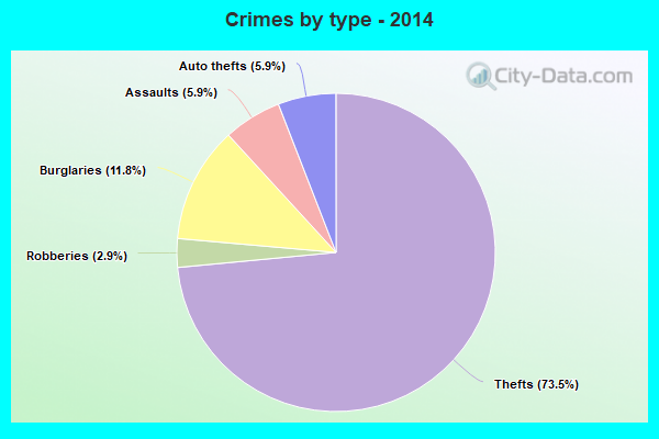 Crimes by type - 2014