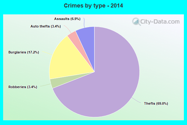 Crimes by type - 2014