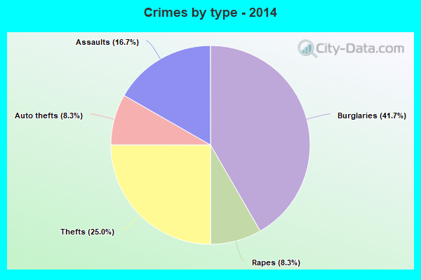 Crimes by type - 2014