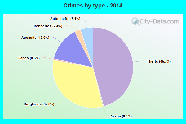 Crimes by type - 2014