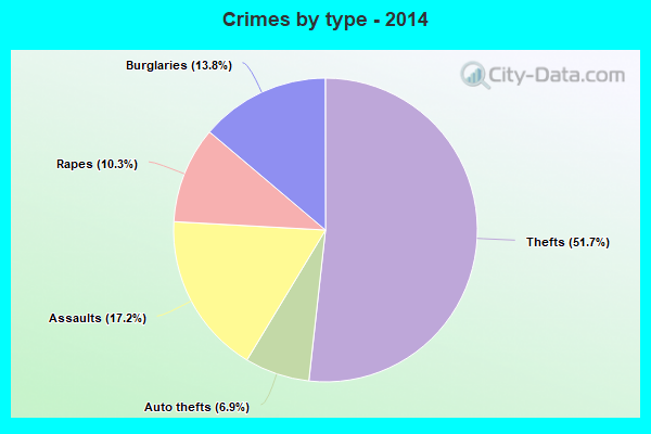 Crimes by type - 2014