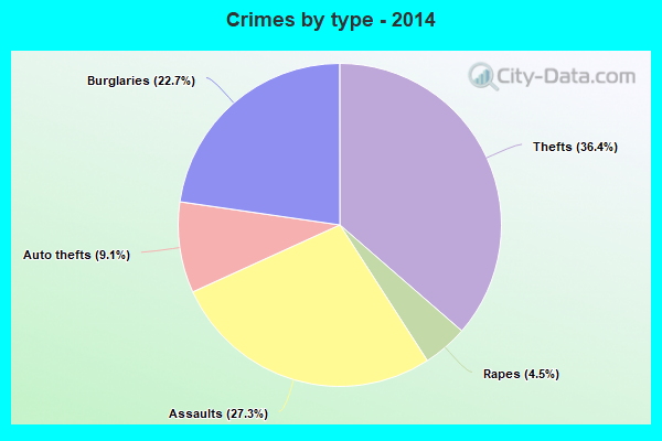 Crimes by type - 2014