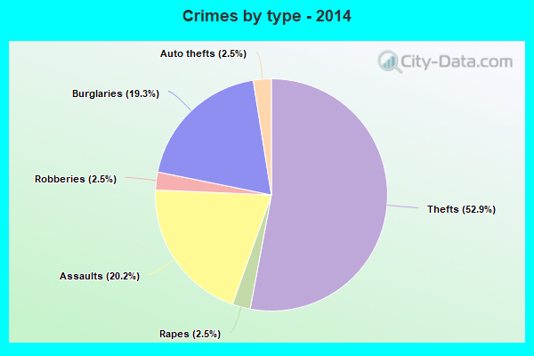 Crimes by type - 2014