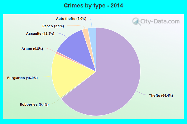 Crimes by type - 2014