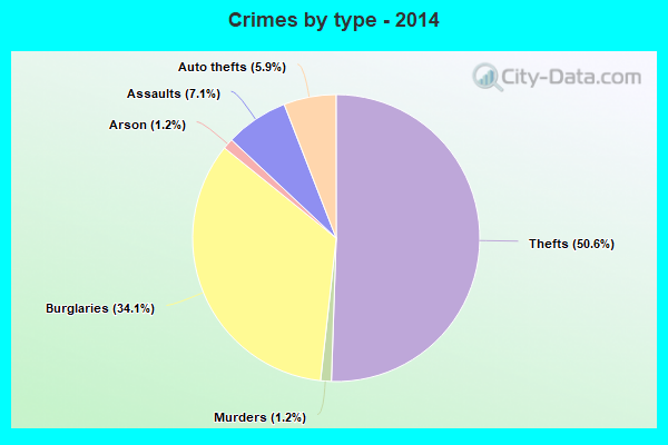 Crimes by type - 2014