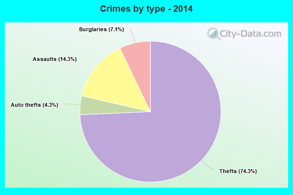 Crimes by type - 2014