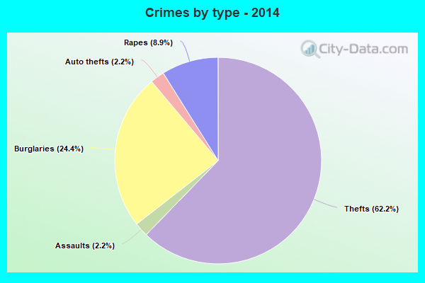 Crimes by type - 2014