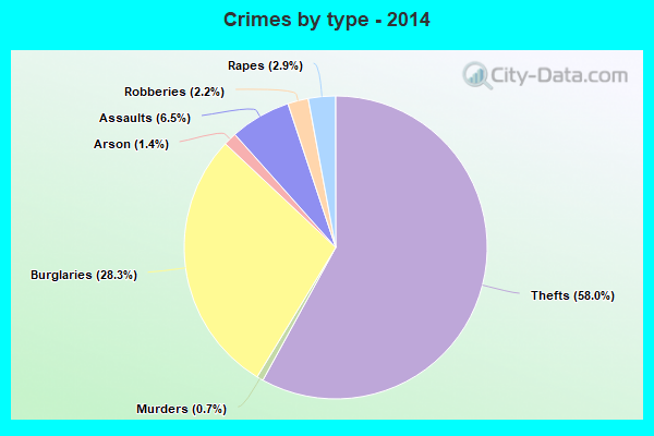 Crimes by type - 2014