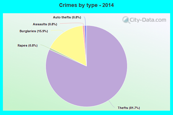 Crimes by type - 2014