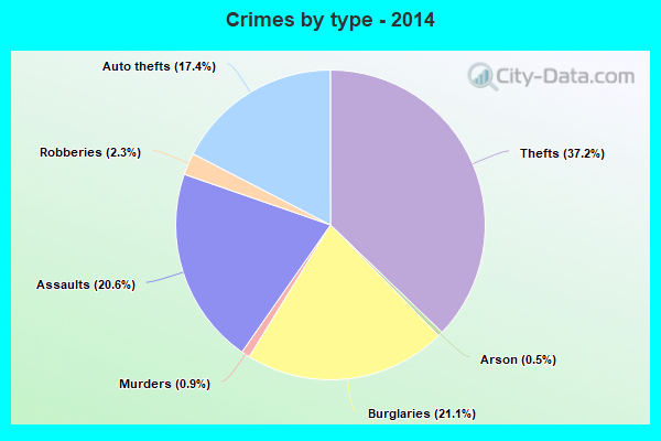 Crimes by type - 2014