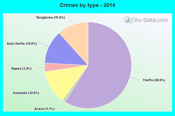 Crimes by type - 2014