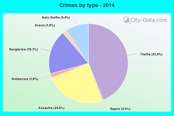 Crimes by type - 2014