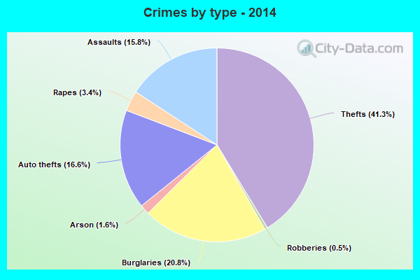 Crimes by type - 2014