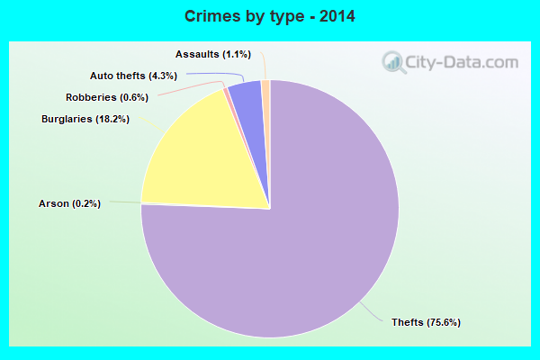 Crimes by type - 2014