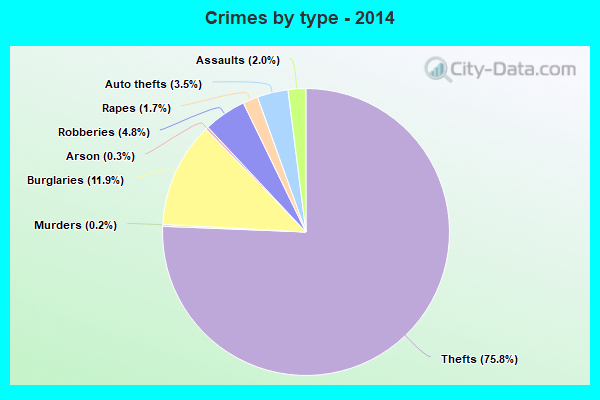 Crimes by type - 2014