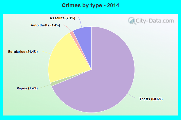 Crimes by type - 2014