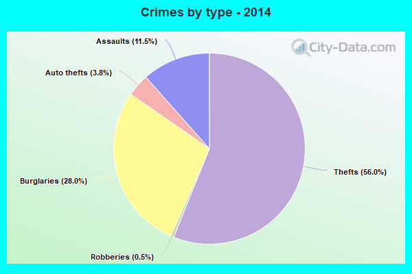 Crimes by type - 2014