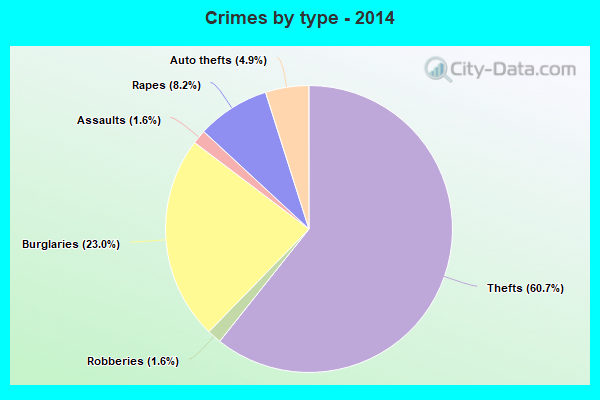 Crimes by type - 2014