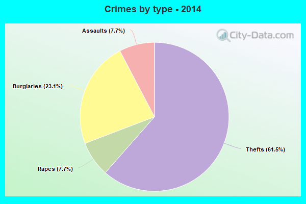 Crimes by type - 2014